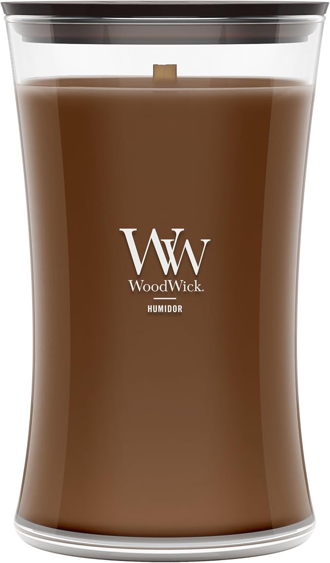 WoodWick Humidor Gifts for Women and Men, 21.5 oz Large Hourglass Candle by Unknown