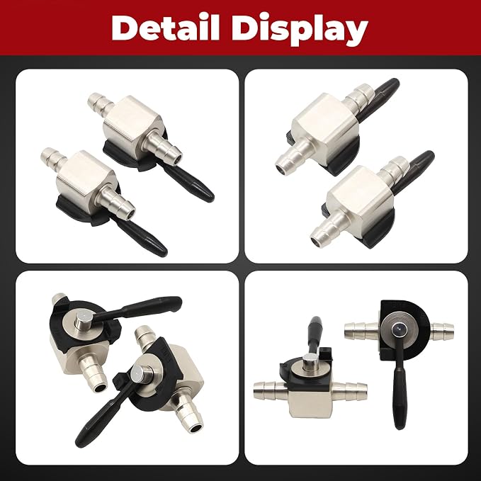 Nakkaa 1/4" Heavy Duty Gas Shut Off Valve Compatible - Image 2