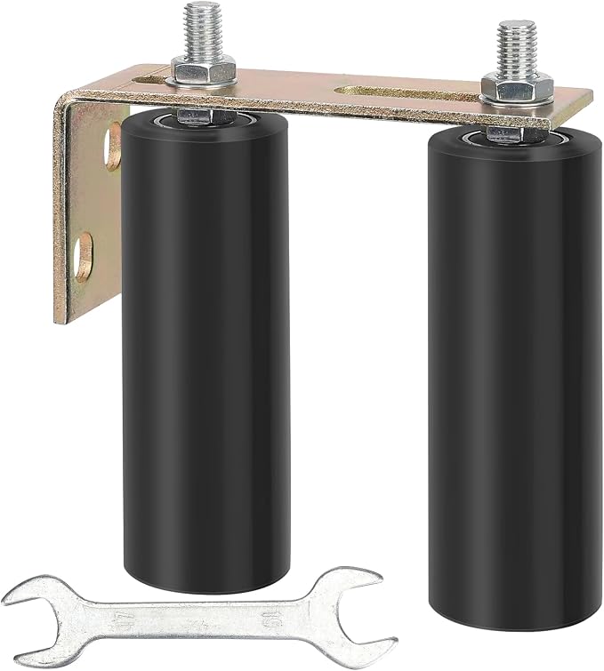 6" Gate Roller Guide with L-Bracket, Universal Adjustable Heavy Duty Sliding by Unknown