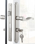 MaxxGeek Flat Slot Storm Door Handle Complete Set, Mortise Keyed Lever Mount by MaxxGeek