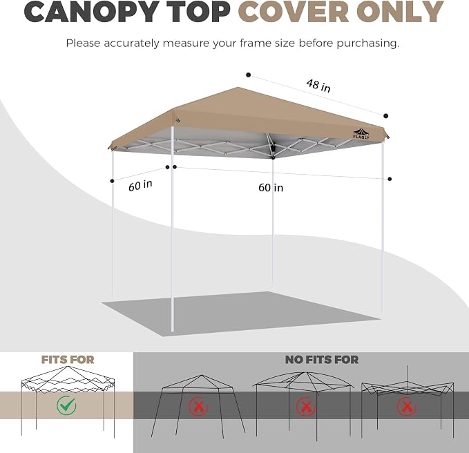 5x5ft Replacement Canopy Top - Image 2