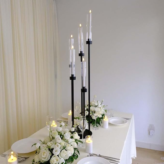 42.5inch 10pcs Black Candelabra Centerpieces - Image 5