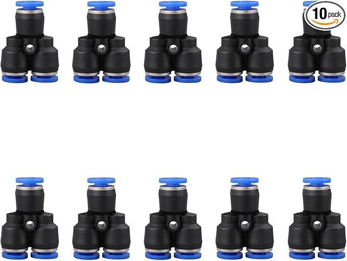 1/4 inch OD Y splitter Push to connect Fittings, push to connect air fittings by ROZESAZZ