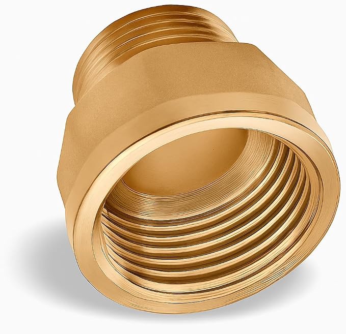 Adapter 3/4" Male x 1" Female Threaded Brass Construction – NPT Pipe Fittings - Image 4