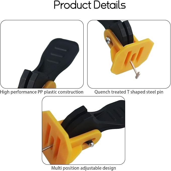 250 Pcs Tile Leveling System Kit, 1/16 Inch Replaceable Steel T-pin, Reusable - Image 3