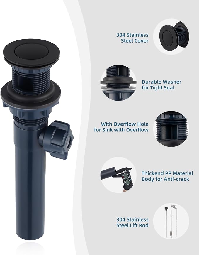2PCS Bathroom Sink Drain Stopper - Image 6