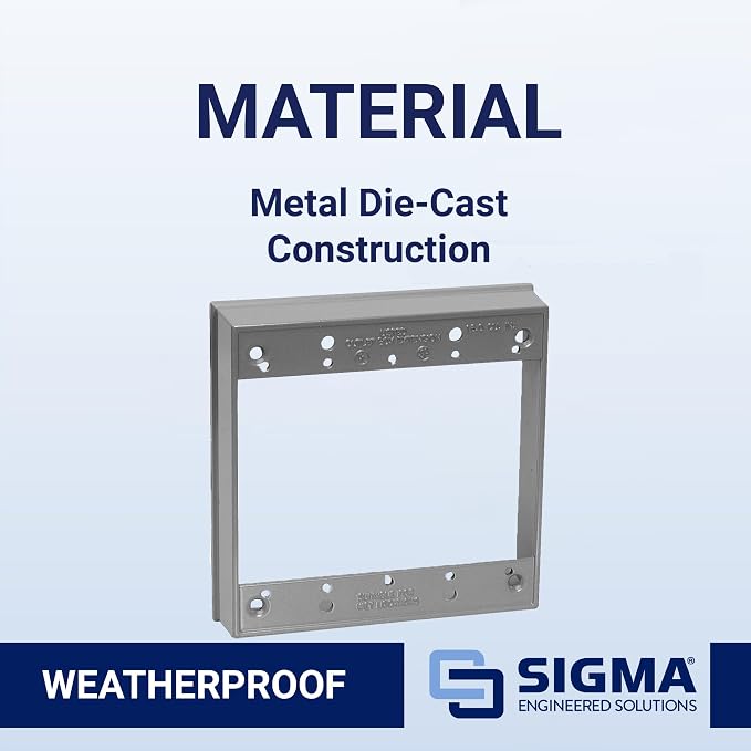 Sigma Engineered Solutions 14323 2-Gang Weatherproof Extension Ring - Image 4