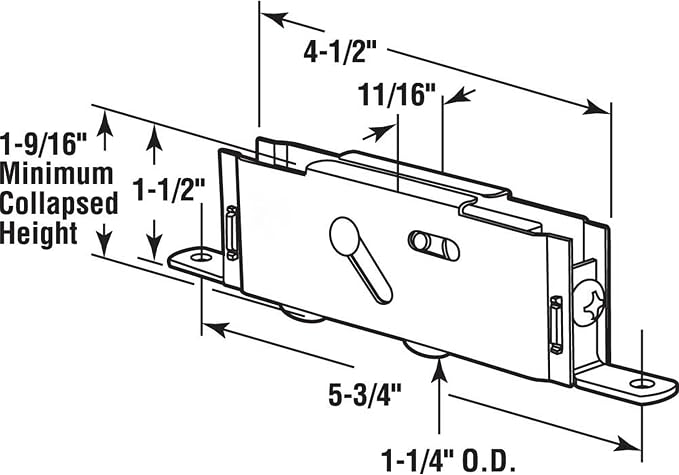 2 Pack Sliding Patio Door Tandem Roller Assembly Fits - Image 2