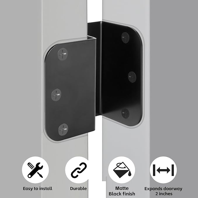 12 Pack Offset Hinges Matte Black 3.5 Inch - Image 3
