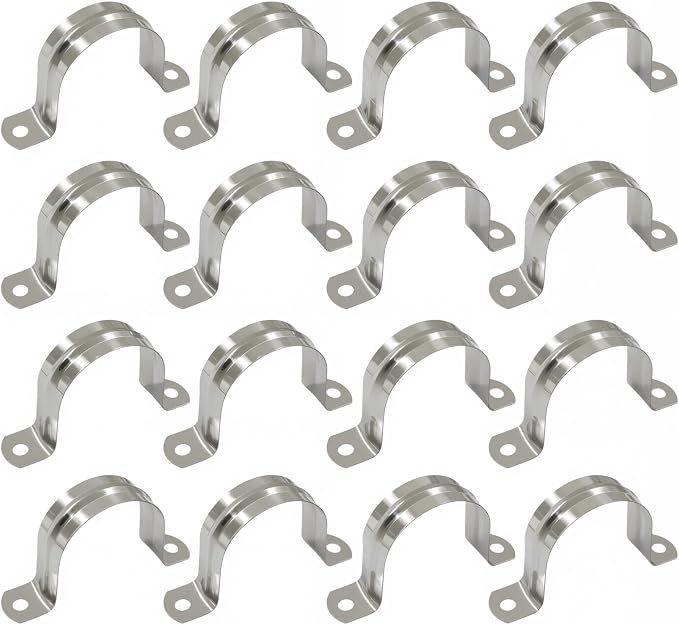 BokWin M45 U Shaped Bracket Clamps, 1-3/4 Inch | 304 Stainless Steel, Two Hole - Image 5