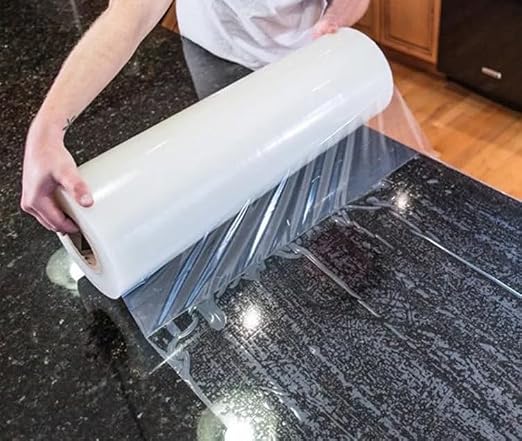 ArmorDillo Countertop Protection Film w Free Knife. Clear Self Adhesive Surface by ArmorDilloCorp