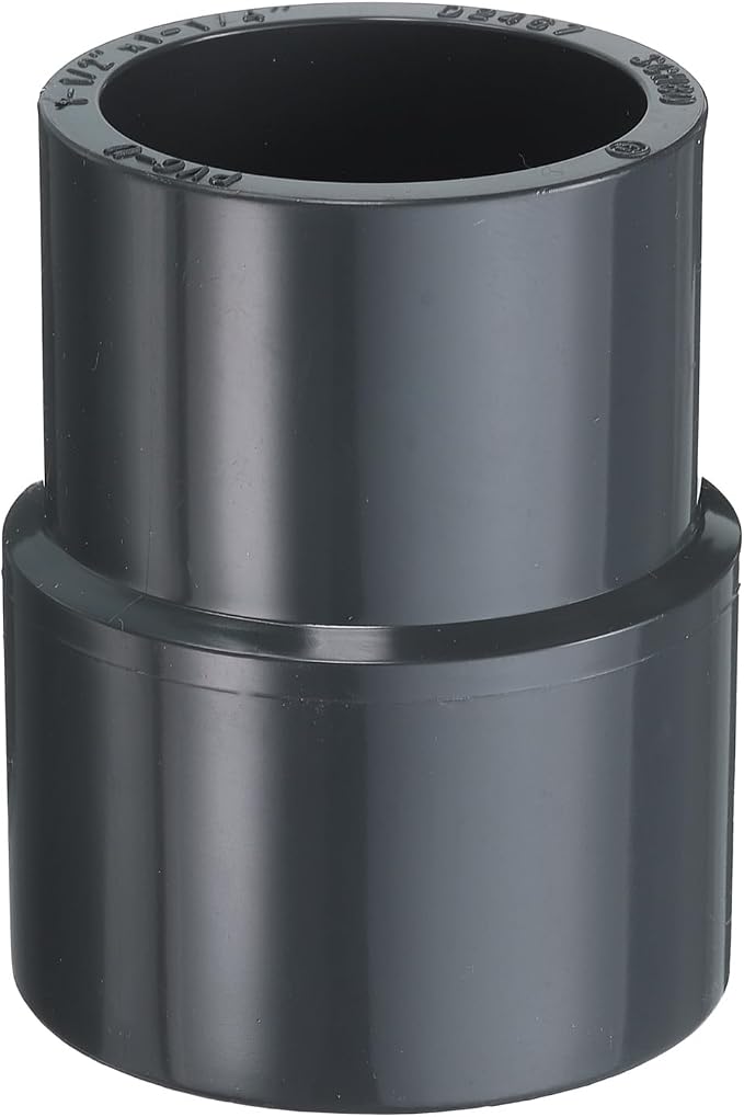 HARFINGTON PVC Reducing Coupling 1-1/2 x 1-1/4" Increaser/Reducer Coupling Pipe by HARFINGTON