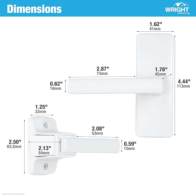 Wright Products Contemporary Lever Latch - Image 5