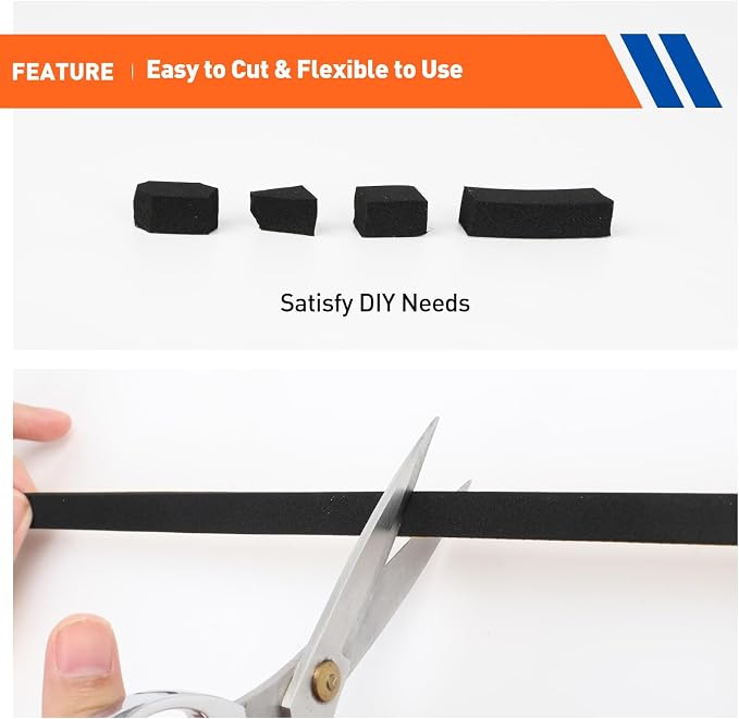 MAGZO 3/4in Wide X 1/8in Thick Foam Tape - Image 3