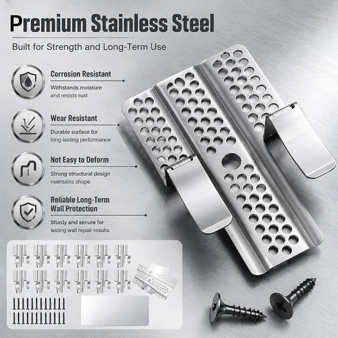 12 Pack Drywall Repair Clips, Heavy Duty Drywall Clips - Image 3
