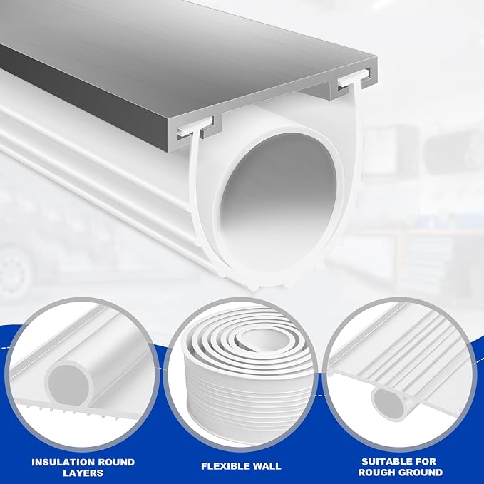 DGSL Garage Door Bottom Seal, 5/16 T-End Rubber Weather Stripping, 10 FT | U+O - Image 2