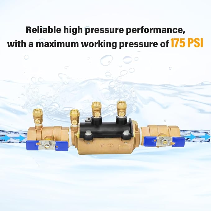 1-350 1" Double Check Backflow Preventer, Double Check Valve Assembly | Cast - Image 6