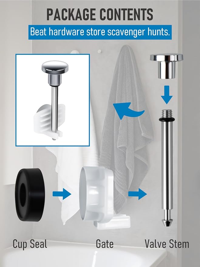 2-Pack Tub Spout Diverter Repair Kit - Image 4
