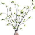 4 Pcs Artificial Ficus Branches Faux Eucalyptus Stems, 47.2 Inch Fake Greenery by Cherica