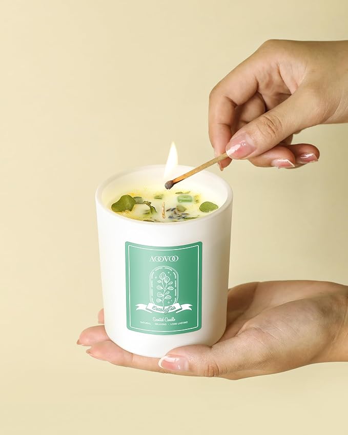AOOVOO Eucalyptus Mint Scented Candles - Image 5