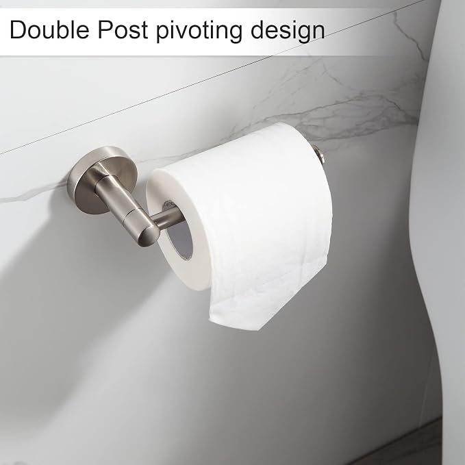 BGL Bathroom Hardware Set Brushed Nickel Bathroom Accessory Set Towel Bar 8 - Image 4