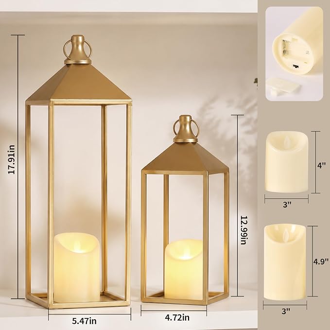 Set of 2 Decorative Lanterns - Image 2