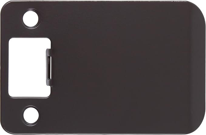 Round Corner Extended Lip Strike Plate, 2-1/4" x 3", Oil-Rubbed Bronze by StoneHarborHardware