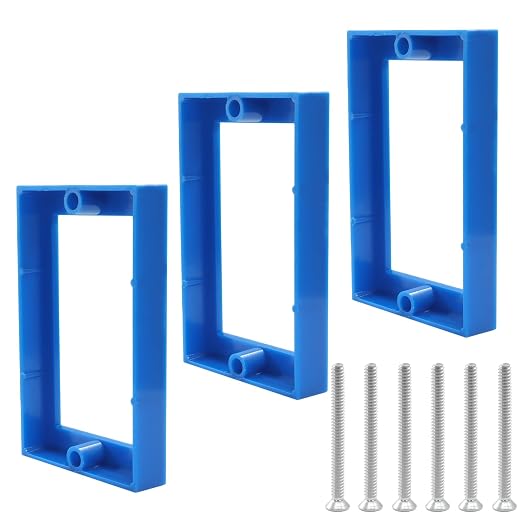 3 Pack 1/2 Inch Single Gang Receptacle Outlet Extender, Junction Box Extension by Unknown