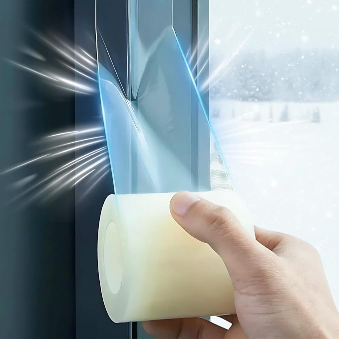 Window Insulation Tape for Winter Heavy Duty Weather Stripping Sealing Film by APORNI