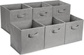 Amazon Basics Collapsible Fabric Storage Cube Bins Organizer by AmazonBasics