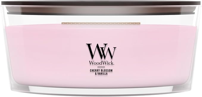 WoodWick Cherry Blossom & Vanilla Scented Ellipse Candle by Unknown