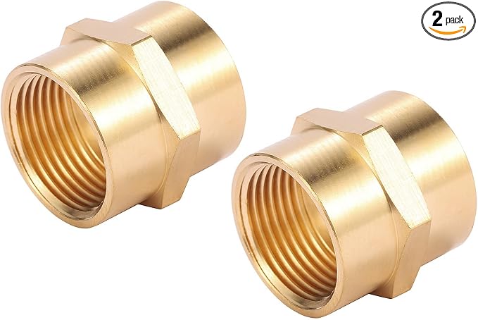 2 Pack Brass Pipe Fitting by Sanpaint