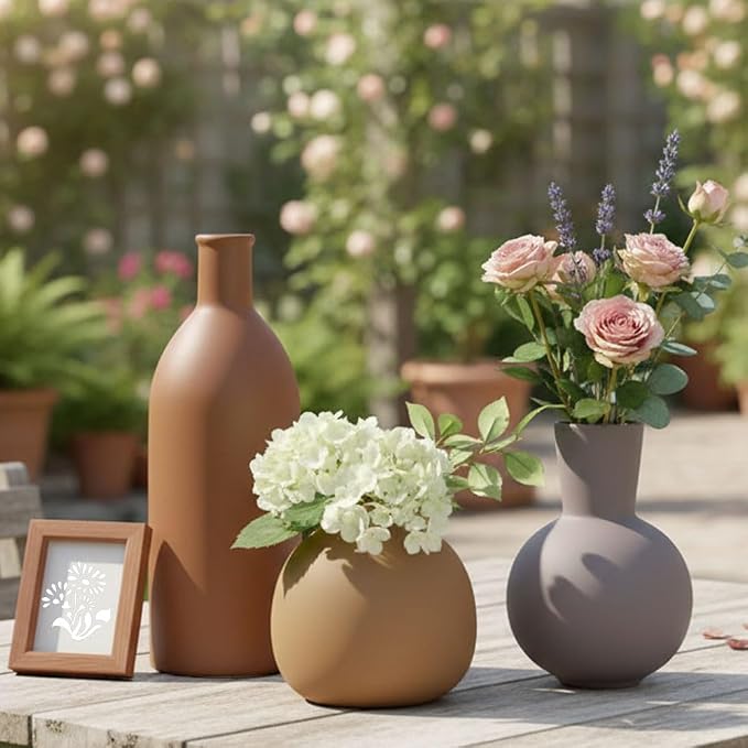 Ceramic Vase Set of 3 - Image 5