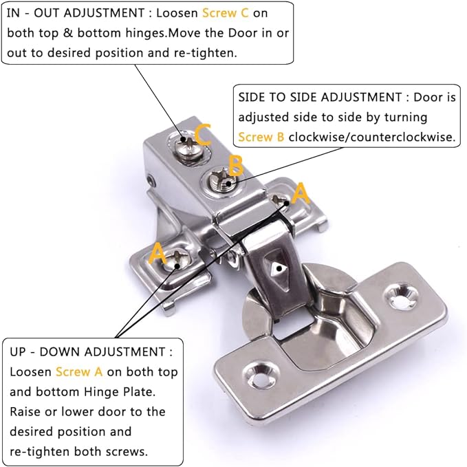 50 Pack Soft Close Cabinet Door Hinges - Image 6