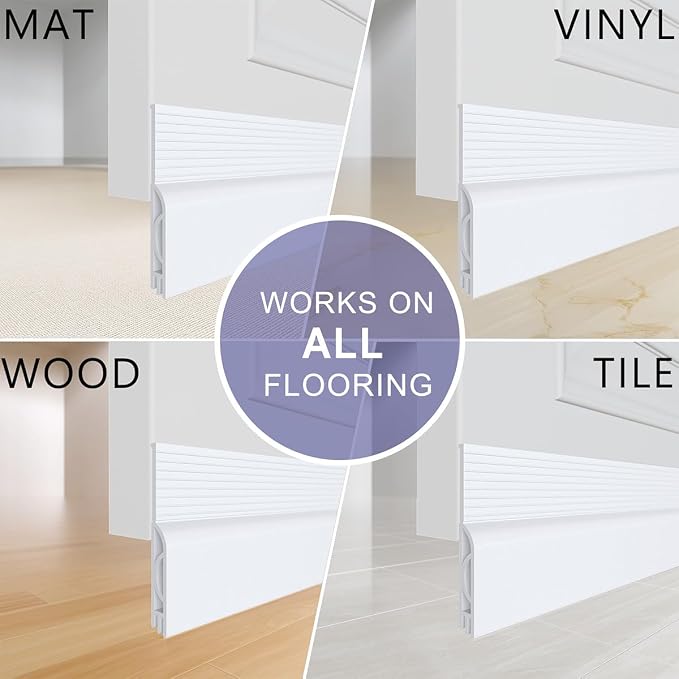 Door Draft Stopper, Adjustable Door Sweep - Image 9
