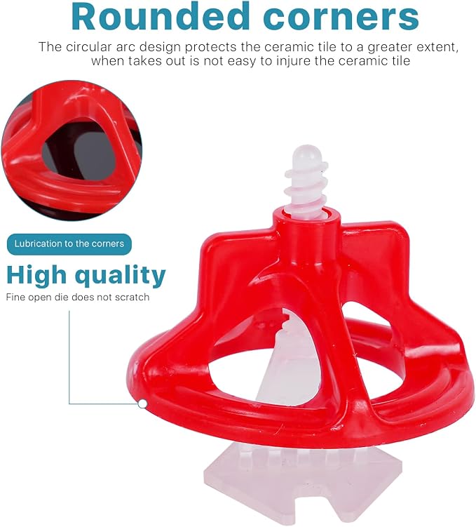 Professional Tile Leveling System Kit，Anti-Loosening Spacers/Wall, Bathroom - Image 9