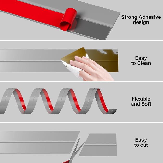 Heavy-Duty 2Inch x 20FT Door Weather Stripping, Extra Thick 2mm Door Draft - Image 7