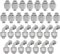 MAKERELE 30 Pack 1/2 Inch PVC Liquid Tight Connectors by MAKERELE