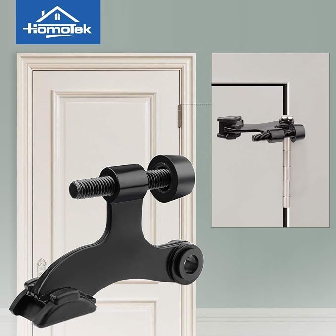 HOMOTEK 36 Pack Hinge Pin Black Door Stopper, Adjustable Deluxe Heavy Duty Door - Image 5