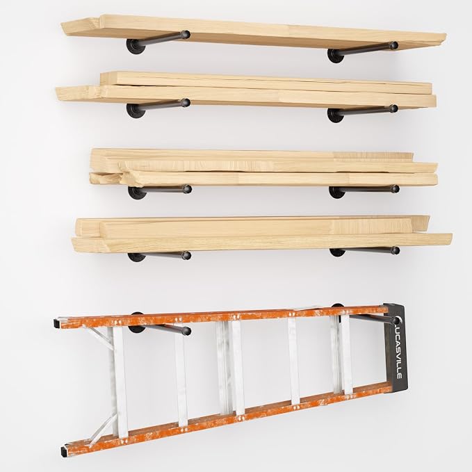 12 Inch Pipe Shelf Brackets, 8 Pack Floating Shelf Bracket Support | Industria - Image 8
