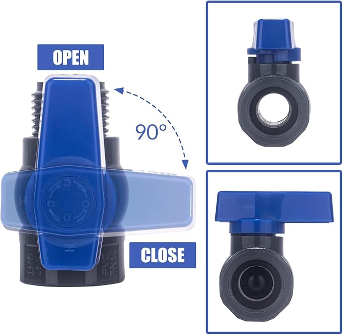 PVC Rain Barrel Spigot Kit 2 Pack 3/4" GHT Bulkhead Fitting - Image 7
