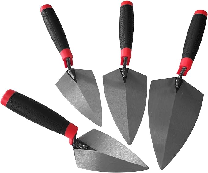 4 Pcs Pointing Trowel Set, 6/7/8/9" Carbon Steel by Unknown