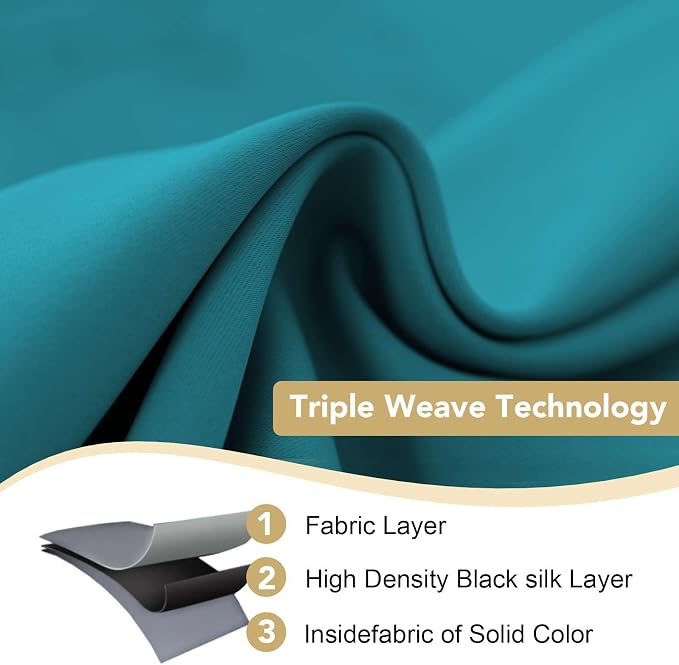 H.VERSAILTEX Thermal Insulated Blackout Curtains Innovated Microfiber - Image 3