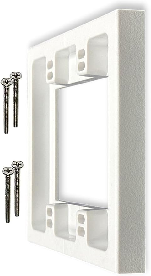 iMBAPrice BES2-BK Black 2 Gang Shallow Surface Box Extender, 1 Pack | Plastic - Image 8