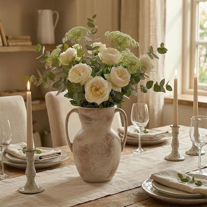 Emotionally Grounded Vase, Vaseking Large Ceramic Rustic Vase - Image 9