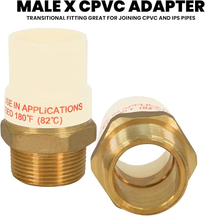 Everflow Supplies BRCPM200-NL 2 Adapter Fitting - Image 2