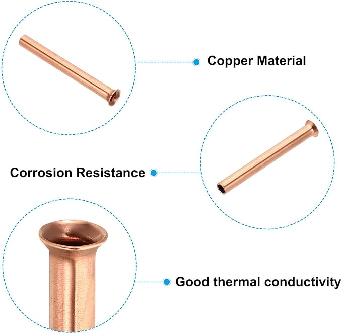 PATIKIL 1/4" OD Copper Flare Tube Fitting - Image 4