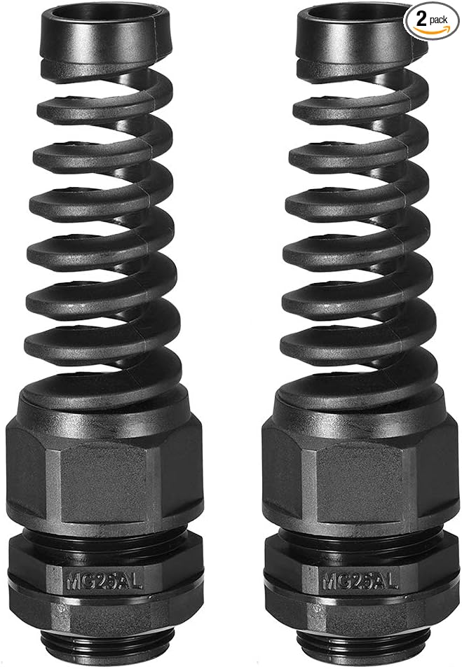 uxcell M25 Cable Gland Waterproof IP68 Nylon Joint Adjustable Locknut by uxcell