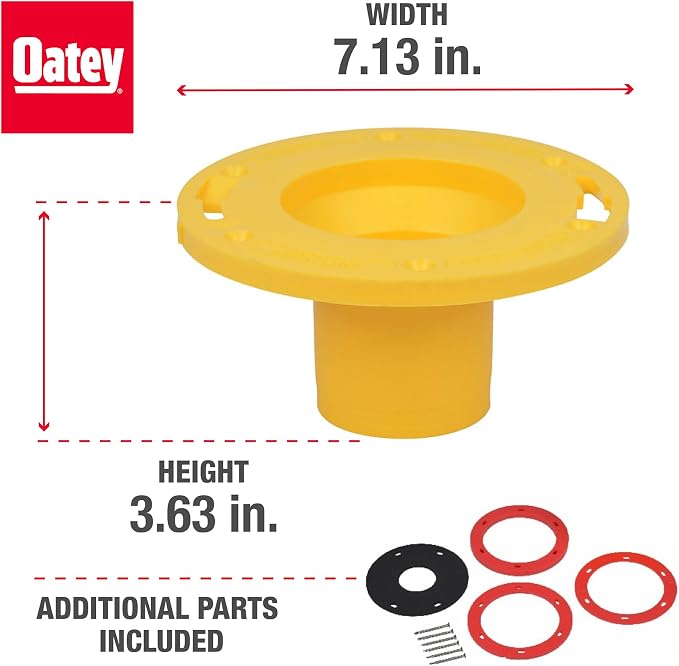Oatey 43401 Set-Rite Toilet Flange Extender Kit, 1/4" - Image 5