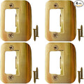 Gator Door Strike Plate 2-1/4" Latch Restorer, Bright Brass, No Chiseling by GATOR+Strike+Plates